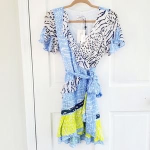 Tanya Taylor Bianka Dress Wrap Style 